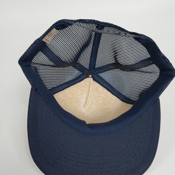 Vintage 1986 Save The Statue Of Liberty Black Mesh Snapback Trucker Hat Cap - Picture 4 of 5